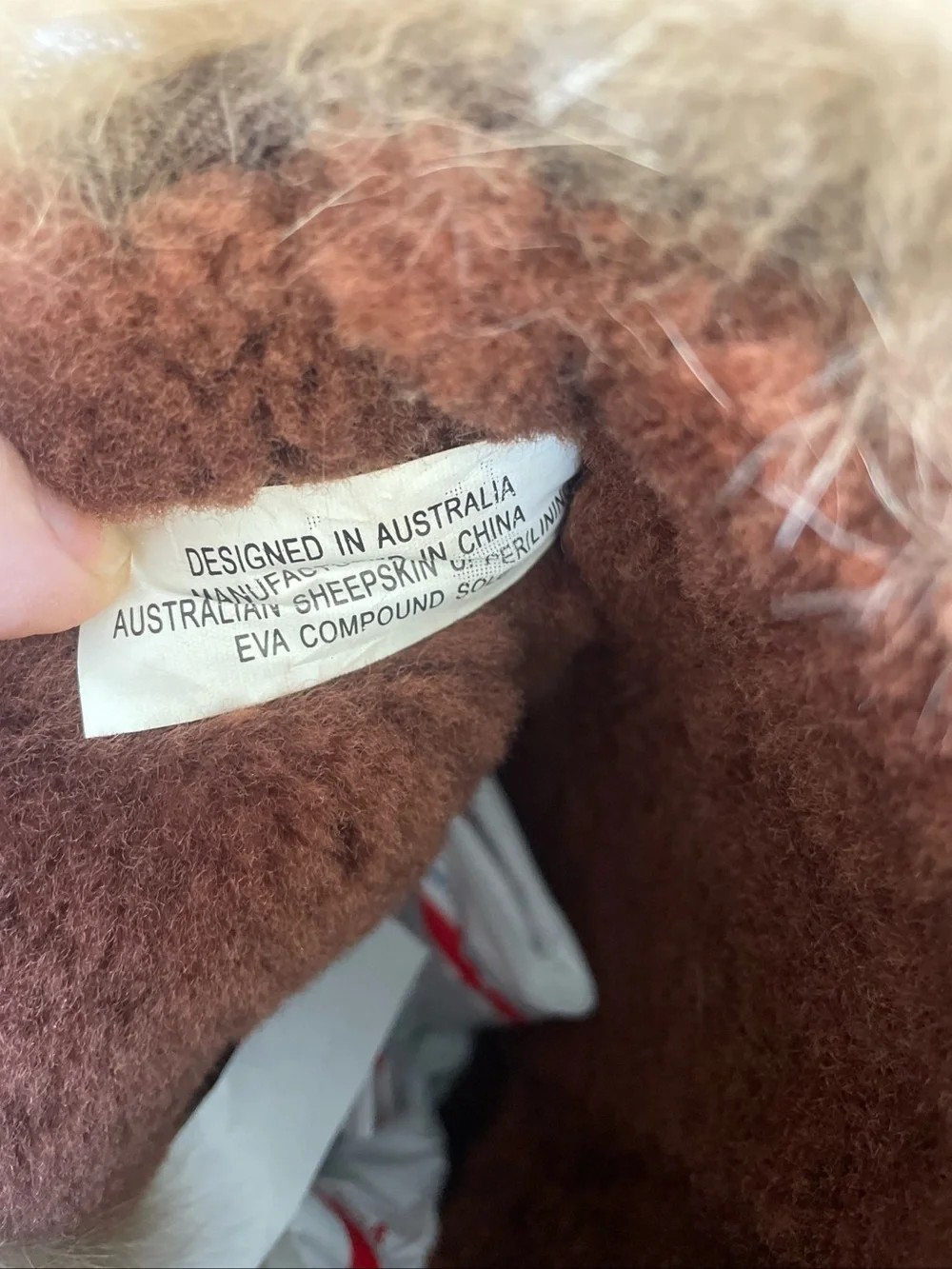 Love Collective Australia Tall Sheepskin Fur Trim Lined Boots Women’s Brown AU 5